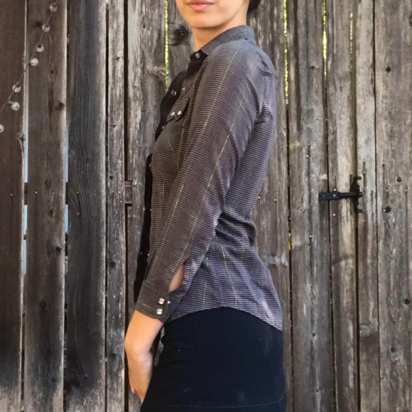 70s levi’s earth toned button up - Picture 2 of 6